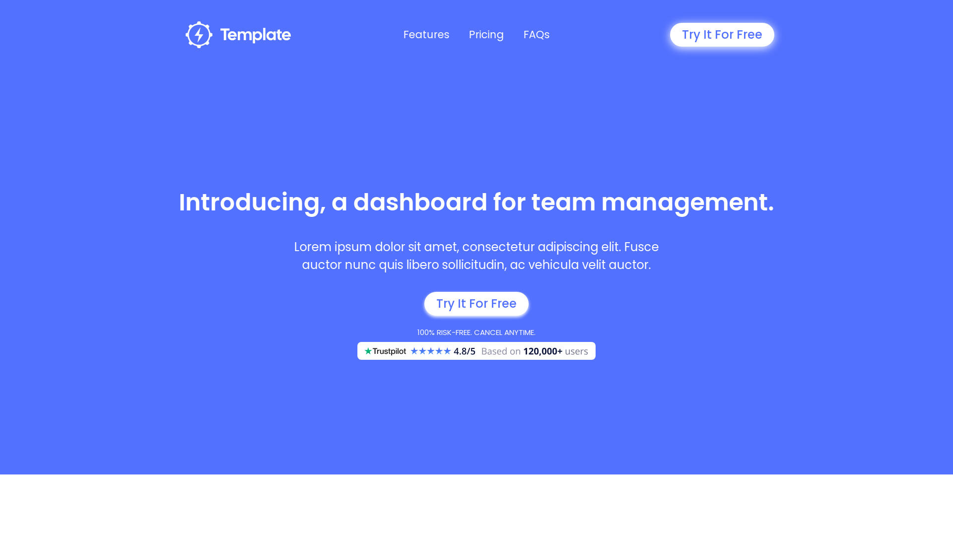 SaaS Template for Carrd